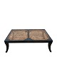 Black-painted 
bench with 
French 
wickerwork from 
the 1920s.
Measurements 
in cm: H:34 
W:100 D:66
