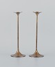 Torben Ørskov, Danish designer. A pair of modernist brass candlesticks.
Marked.