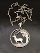 Art deco 830 silver pendant