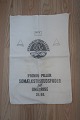 An old sack 
from Denmark
Text: 
"Statskontrolleret 
Vitaminiseret - 
Primol - Piller 
- ...