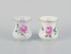 Meissen, two 
small "Pink 
Rose" porcelain 
vases 
hand-painted 
with pink 
roses.
Approximately 
from ...