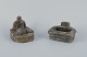 Greenlandica, ashtray and container in soapstone.1970s/80s.In very good condition with signs ...