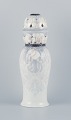 Jo Hahn Locher for Bing & Grøndahl, large and impressive Art Nouveau vase in porcelain. Openwork ...