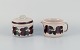 Arabia, 
Finland, Retro 
"Raija" sugar 
bowl and 
creamer.
From the 
1970s.
In perfect ...