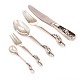 Georg Jensen Blossom sterlingsilver cutlery for eight persons. 51 pieces