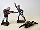 Danish Lineol soldiers, with blue uniforms, 1930s, Germany. Height.: 6.5 cm.price: per pcs.:: ...