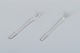 Georg Jensen 
Beaded.
Two meat forks 
in 830 silver.
1915-1930 
hallmark.
In excellent 
...