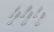 Georg Jensen 
Beaded.
A set of six 
long-handled 
dinner knives 
in sterling 
silver with 
Raadvad ...