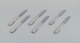 Georg Jensen 
Beaded.
Set of six 
long-handled 
luncheon knives 
in sterling 
silver with 
stainless ...