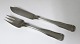 Georg Jensen. 
Silver cutlery 
(925). Old 
danish. 
Fishknife and 
fishfork. 
Length 20 & 
17.5 cm.