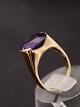 14 carat gold 
ring size 54 
with amethyst 
from goldsmith 
Skat Rørdam 
Copenhagen item 
no. 537906