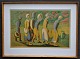 Olson, Erik 
Arthur (1901 - 
1986) Sweden: 
Workers. Color 
lithography. 
Signed: Erik 
Olson 1052. ...