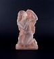 René Lalique, large and rare Art Deco "Automne" sculpture of a nude woman with 
grape clusters.
