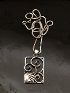 Art deco 830 silver pendant