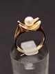 14 carat gold 
ring size 53 
with genuine 
pearl from 
jeweler Viggo 
Petersen 
Copenhagen item 
no. 538560