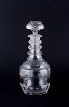 Danish 
glassworks. 
Hand-blown Art 
Deco wine 
decanter in 
clear faceted 
cut glass.
1930/40s.
In ...