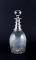 Old Danish wine 
carafe in 
mouth-blown 
glass engraved 
with grape 
clusters.
Late 19th ...