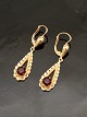 18 carat gold 
earrings  3.4 x 
1 cm. with 
spinel item no. 
538873
