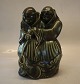 1605 Two Monks 
with fish 22 x 
16 cm  Georg 
Thylstrup 1913 
Royal 
Copenhagen 
Stoneware. In 
nice ...