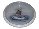 Royal Copenhagen 
Round tray with fishing boat