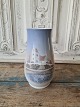 B&G vase decorated with Danish church No. 1302/1645, Factory secondHeight 18 cm.