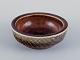 Carl Harry Stålhane for Rörstrand Atelje, a ceramic bowl in brown tones.