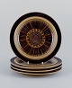 Gunvor 
Olin-Grönqvist 
for Arabia, 
"Cosmos", a set 
of four lunch 
plates in 
stoneware. 
Retro-style ...