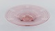 Schneider, France. Colossal Art Deco pink art glass bowl in a modernist design. 
Geometric pattern in frosted glass.