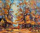 Eisner, Ib 
(1925 - 2003) 
Denmark: A 
walker in a 
park - autumn. 
Oil on canvas. 
Signed. 41 x 51 
...