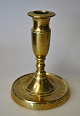 Danish Empire candle stick in brass, approx. 1800. H: 11.5 cm.