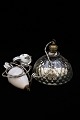 Original 1800s 
ceiling lamp 
with lampshade 
in waffled 
Mercury glass 
silver with a 
fine old ...