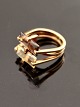 Jens Poul Asby 
for Christian 
Frederik Heise 
14 carat gold 
design ring 
size 53 with 
topazes from 
...