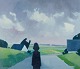K. Westerberg, 
also known as 
Knud Horup, 
listed Danish 
artist, oil on 
canvas. 
Modernist 
style. ...