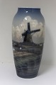 Dahl Jensen. Vase with Mill motif. Height 24.5 cm. Model 8/98. (1 quality)