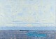 Peer Lorentz 
Dahl 
(1915-2005), 
Norwegian 
artist, oil on 
canvas.
Modernist 
beach scene 
with ...
