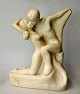 Danish artist 
(20th century): 
The Kiss. 
Cement stone. 
Signed: William 
- Exclusive. 
Height.: 30 ...