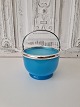 19th century 
sugar bowl in 
light blue 
opaline glass 
with 
silver-plated 
handle. 
Height 8 cm. 
...