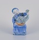 Hjorth, Bornholm, fiskerkone figur i glaseret keramik.