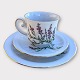 Firkløveren, 
Carl von Linné, 
Trio coffee 
set, Lyng 1979, 
Cup 7cm high, 
Plate 17cm in 
diameter ...