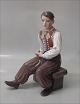 Dahl Jensen 
figurine 1300 
Amager boy with 
pibe 23.5 cm
Amager dreng 
med pibe 23,5 
cm
Marked ...