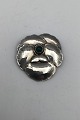 Georg Jensen Sterling Silver Brooch No 113 (Green Agate)