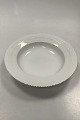 Royal Copenhagen White Flora Danica Pearl Pattern Deep Plate No 3545