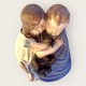 Royal 
Copenhagen, 2 
children with 
dog #707, 15cm 
wide, 15.5cm 
high, 2nd 
sorting, Design 
...