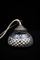 Old 19th 
century ceiling 
lamp with a 
shade in 
waffled Mercury 
silver Glass 
with a nice old 
...