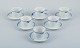 Royal Copenhagen, Princess, a set of six coffee cups with saucers.