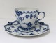 Royal 
Copenhagen. 
Blue Fluted 
Full Lace. 
Mocha cup. 
Model 1037. (1 
quality).