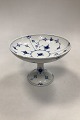 Bing and Grøndahl Blue Fluted Traditionel Pedestal Fruit Bowl No.64