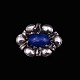 Mogens Ballin 
1871-1914. Art 
Nouveau Silver 
Brooch with 
Lapis Lazuli.
Designed and 
crafted by ...