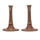 Pair of 
candlesticks 
with landscape 
motives
Germany circa 
1840
H: 19,5cm