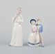 Two Spanish 
porcelain 
figurines of 
children. 
Handmade.
Approximately 
from the 1980s.
Stamped ...